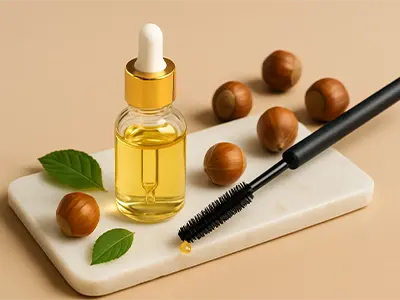 روغن فندق برای ابرو و مژه، تقویت رشد، پرپشتی و جلوگیری از ریزش موی ابرو و مژه به صورت طبیعی