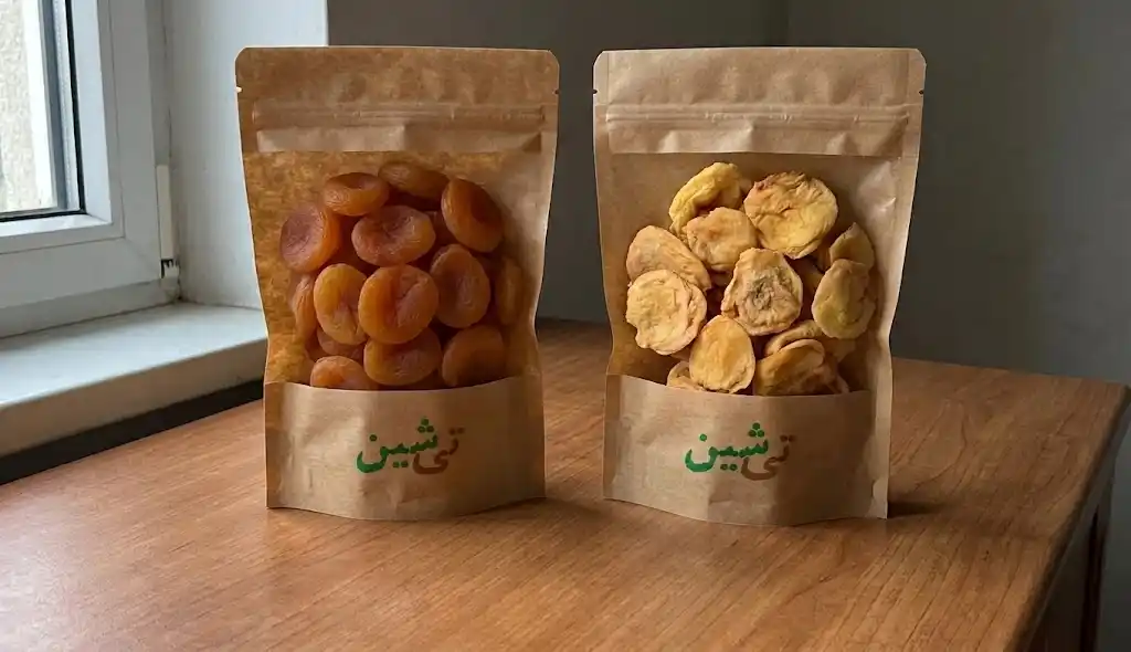 خرید برگه تازه و درجه یک شامل قیسی زردآلو و قیسی هلو