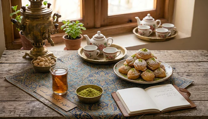 طرز تهیه قطاب یزدی - تی شین