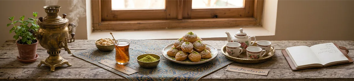 طرز تهیه قطاب یزدی خانگی؛ دستور سنتی با مغز بادام و هل